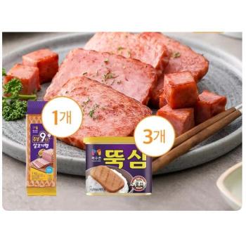 [목우촌] 주부9단 살코기햄 1KG+뚝심 340G 3개 (S51370238)
