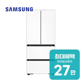 삼성 비스포크 AI 김치플러스 4도어 487L (새틴 화이트) RK80F49C1X 렌탈 60개월 월 99200원