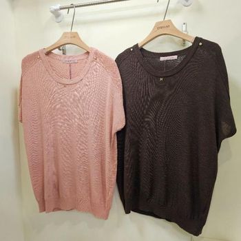 HC07 H금장 포인트 반팔니트 A25SW5244_P401653887