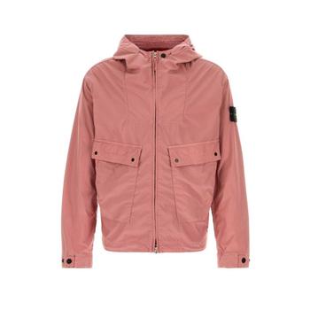 [해외] 스톤 아일랜드 자켓 핑크 스트레치 폴리에스터 윈드브레이커 재킷 올랜더