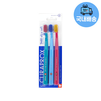 [국내배송]큐라덴 큐라프록스 울트라 소프트 칫솔 3개입 1세트 CS5460