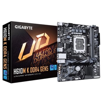 [해외] GIGABYTE H610M K DDR4 GEN5 Micro-ATX 마더보드 MB7017