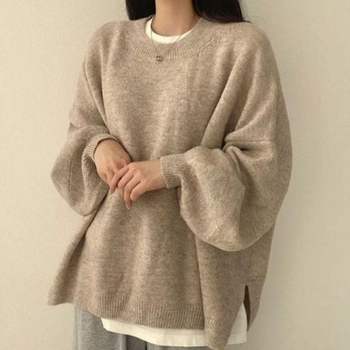 라운드넥 XF43AA57 여성 추천 오버핏 스타일 꾸안꾸 직장인 주