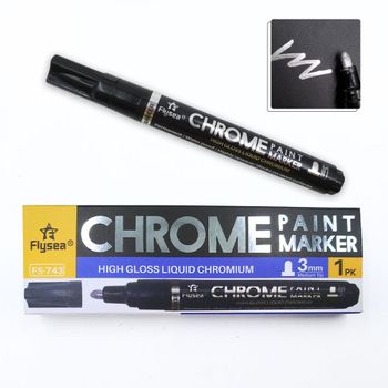 WL 건담 메탈릭 광택 도색 리퀴드 크롬 마카 마커 펜 3mm