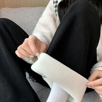 기모 와이드 팬츠 통바지 GD87 바지 통바지 와이드바지 고무줄바지 허리밴딩 밴딩팬츠