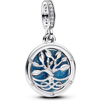 [해외] 판도라 참 Moments Glow in the Dark Infinity Tree 더블 펜던트 큐빅 지르코니아가 세팅스털링