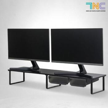 듀얼 모니터 받침대 27B 블랙 7NC