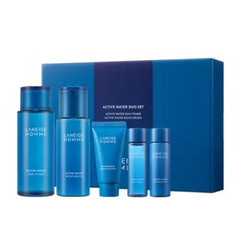 라네즈 옴므 액티브 워터 2종세트 남성스킨로션 각질제거 피부정돈 피부진정 피부보습