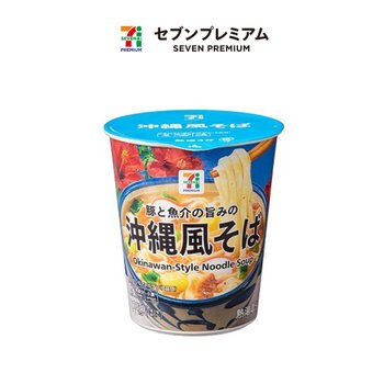 [해외] 일본 세븐일레븐 프리미엄 편의점 컵라면 오키나와풍 소바 71g