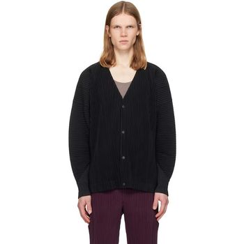 옴므 플리세 이세이 미야케 블랙 먼슬리 컬러 옥토버 가디건 150272490