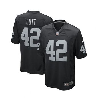 나이키 맨즈 Ronnie Lott 블랙 Las Vegas Raiders 게임 Retired 플레이어 저지 - 16101135 26464