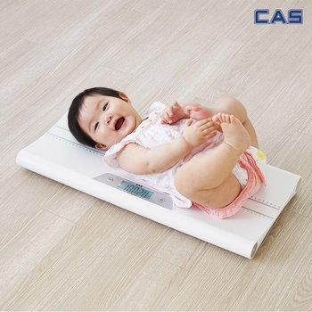 CAS  디지털 신생아 유아 아기 반려동물 체중계 BHE-300 화이트 강아지 고양이