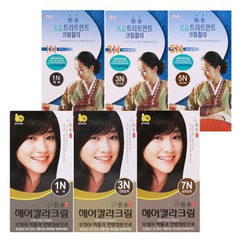예향 염색약 택1/명품 트리트먼트 크림칼라.헤어칼라크림(먹물)..[36230225]