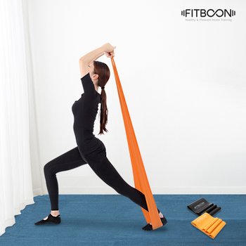 핏분 라텍스밴드 스트레칭 단계별 필라테스 요가 스트레칭 홈트 고무 헬스 운동 밴드