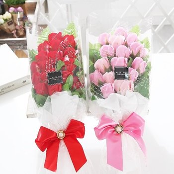 장미 15송이 꽃다발 레드 로즈데이 성년의날 부부의날 (W5B12DD)