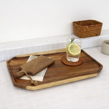 원목 내츄럴 오트리 직각 트레이 K10831