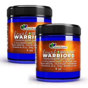허벌마나 로얄 워리워 Frankincense DMSO 크림 4oz(118g) 2팩