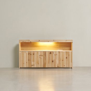 아이앤 아렌느 삼나무 낮은 선반 LED 침대 헤드 슈퍼싱글