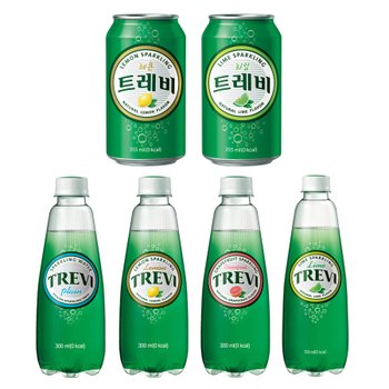 트레비 라임 레몬 자몽 플레인 300ml 20패트 6종