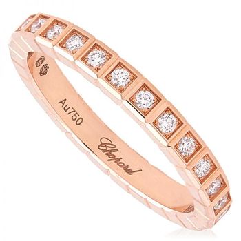 [해외] 쇼파드 아이스 Cube 18k 로즈 골드 0.24 CT 다이아몬드 Ring Size 50 827702-5286 1314920