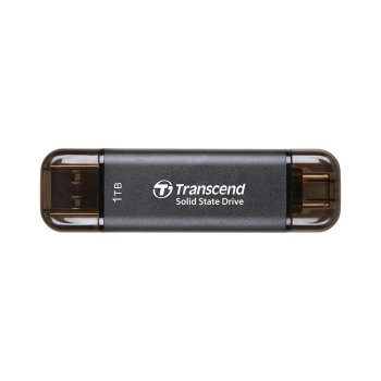 [해외] 트랜센드 휴대용 SSD 1TB 고속 1050MB s 초소형 11g Type-A Type-C 지원 iPhone15