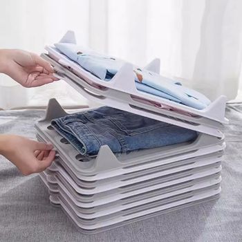 빨래개기 초간편 옷접기판 정리도우미 옷접는 폴더