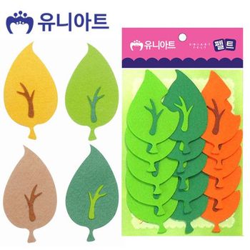 유니아트 WD19PY05 펠트 나뭇잎 대 15pcs 50x105mm P0000CLW