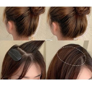 헤어 똑딱핀 머리집게 2P 볼륨핀 뽕핀 패드 윗머리 헤어뽕 머리뽕 앞머리뽕 뒷통수뽕 뽕삔