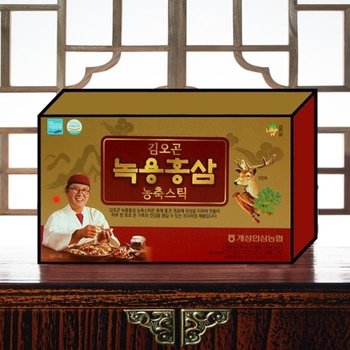 [유로메디] 김오곤 녹용홍삼 농축스틱 10ml x 30포 홍삼농축액 천궁 백수오 영지버섯 마카