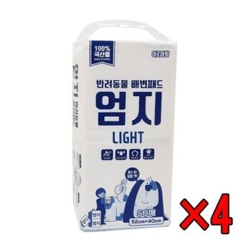 강아지 엄지 라이트 패드 50매 아로마향 x4 (WC218E4)