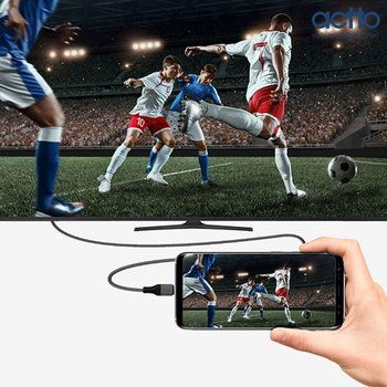 엑토 플레이 온 타입C to HDMI 미러링케이블 HDMI-07/넷플릭스 티빙 왓챠미러링지원