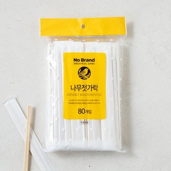 노브랜드 나무젓가락 80P