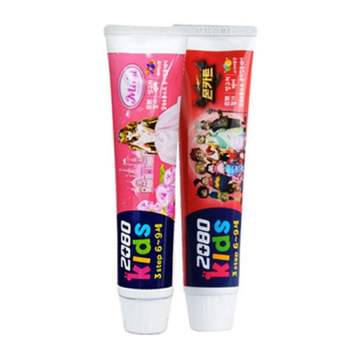애경 UZG284I9 2080 키즈 알파 어린이치약 베리믹스 75g 5개