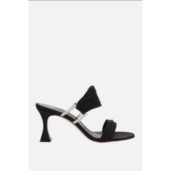 MANOLO BLAHNIK Chinap satin mule sandals CHINAP070SAT0015