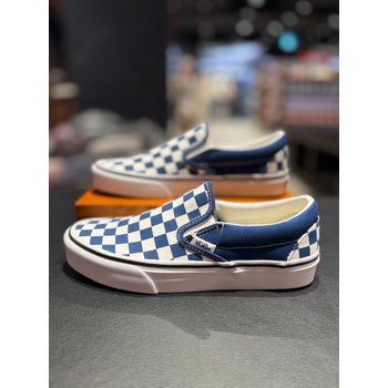 (반스)슬립온 남녀공용 스니커즈화 Classic Slip-On CHECKERBOARD Deep Indigo(VN000DAHFOB)