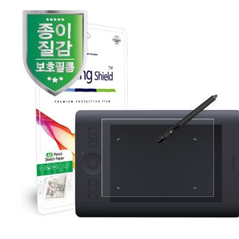 ㈜폰트리 [힐링쉴드]와콤 인튜어스5 터치 PTH-650 AG 펜슬 스케치 종이질감 지문방지 액정보호필름 전면 1매(HS1764702)