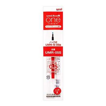 유니볼 GE73ET37 one겔펜 볼펜리필심 UMR 05S 레드 10개입