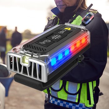 전자경호기 나이트가디언 W 전자호루라기+경광등+손전등+방수 경찰청 납품 경찰관 교통경찰용