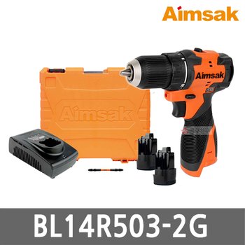 아임삭 BL14R503-2G 충전 드릴 드라이버 14.4V 3.0Ah 배터리 2개 Gen2 브러쉬리스 속도조절