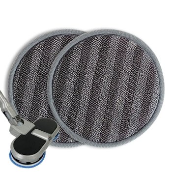 로엘듀스핀 극세사 청소기 호환 회전 걸레 원형 리필 패드15cm/2p