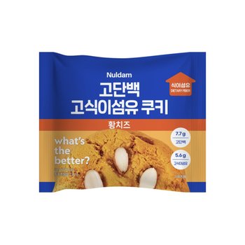 널담 고단백 고식이섬유 쿠키 황치즈 50g x 6개