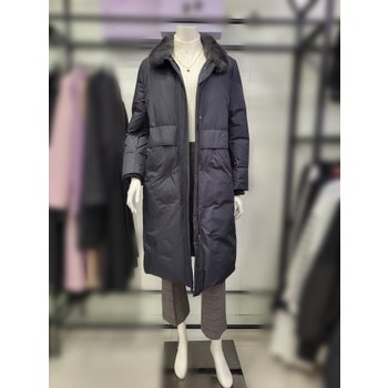 SN SI 역시즌 안감레빗 밍크 여성패딩 구스다운 롱코트 SJHHC92630BK 02