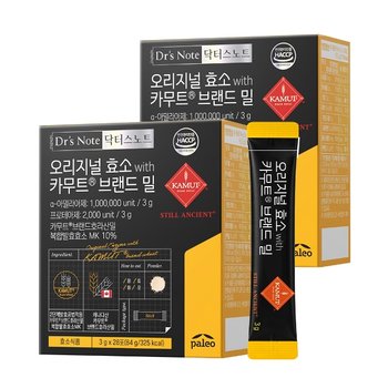 팔레오 닥터스노트 오리지널 카무트 효소 (3g x 28포) x 2개