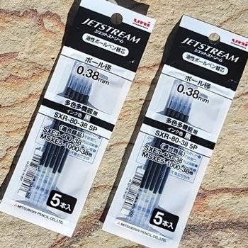 [VCI76830]수입볼펜 리필심 블랙 0.38mm 5개입X2팩