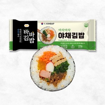 [올곧] 바바김밥7줄 기획(야채1버섯잡채1유부우엉1돼지불고기1제육1진미1참치마요1)