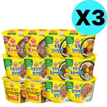오뚜기 뚝불 알밥 차돌 비빔밥 김치찌개 참치마요 X6 (42591158)