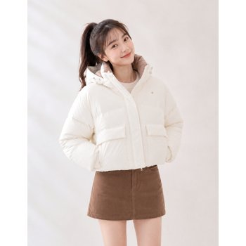 [신세계백화점][정상가 319,000원][40% OFF] 여성 네쥬 루즈핏 후드 다운 자켓 IVY / QQ422ODJO3