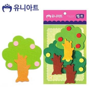 유니아트 (펠트) 나무C (3pcs/100x115mm) (P0000CMZ)