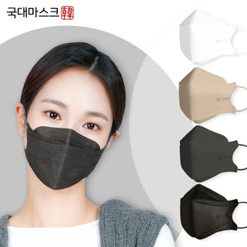 [1+1] KF94 국대마스크 일회용 3D 50매 회색