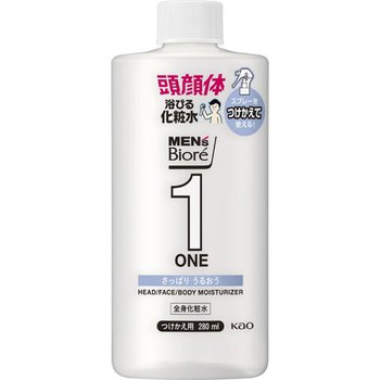 [해외] 남성용 비오레 원 풀 바디 토너 스프레이, 리프레싱, 대용량, 리필, 280mL